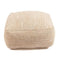 Pouf Coton Beige - Comfy - 60x60x25 cm