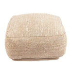 Pouf Coton Beige - Comfy - 60x60x25 cm Bazar Bizar