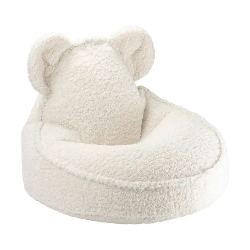 Pouf Enfant Ours Blanc Wigiwama