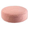 Pouf Enfant Rond Bouclette - Rose