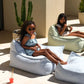 Pouf Extérieur Carré Bleu - Azure Wigiwama