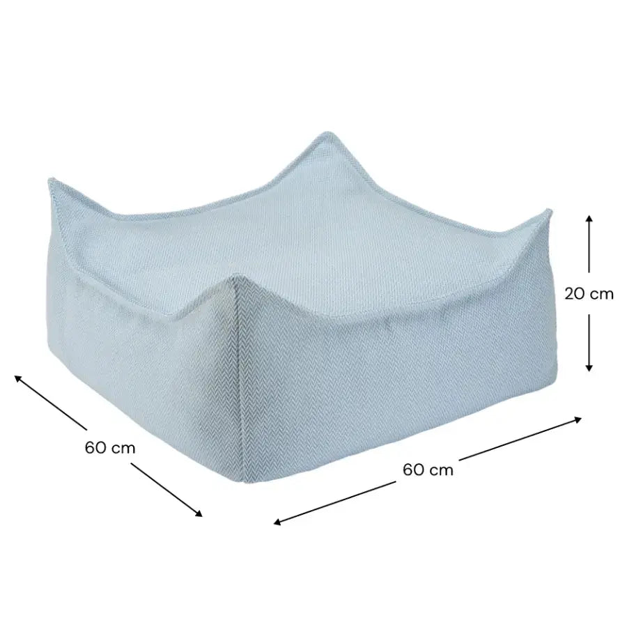 Pouf Extérieur Carré Bleu - Azure Wigiwama