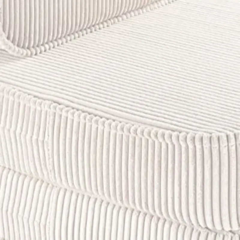 Pouf Fauteuil Dépliant Velours Blanc Wigiwama