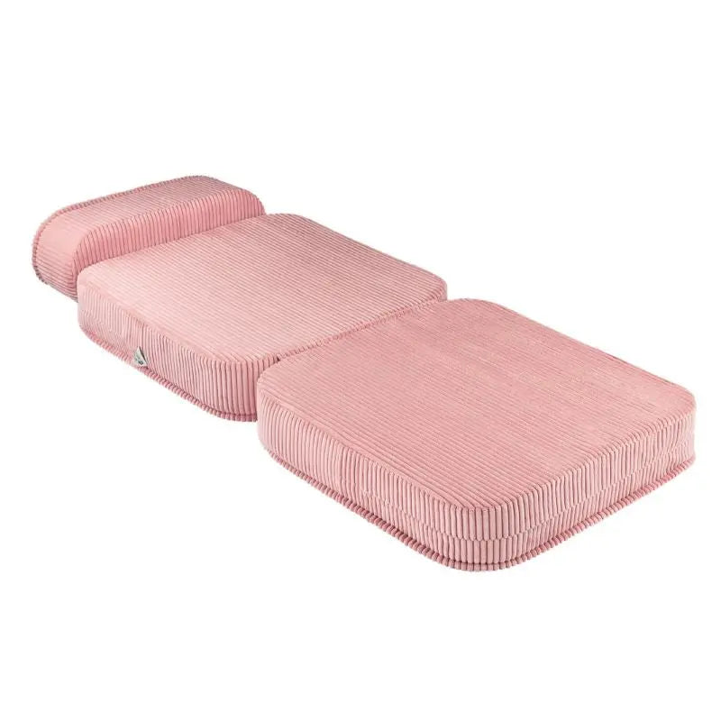 Pouf Fauteuil Dépliant Velours Rose Wigiwama