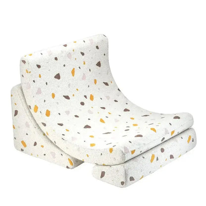 Pouf Fauteuil Lune Marbre Terrazzo Wigiwama