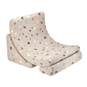 Pouf Fauteuil Lune Sable Terrazzo Wigiwama