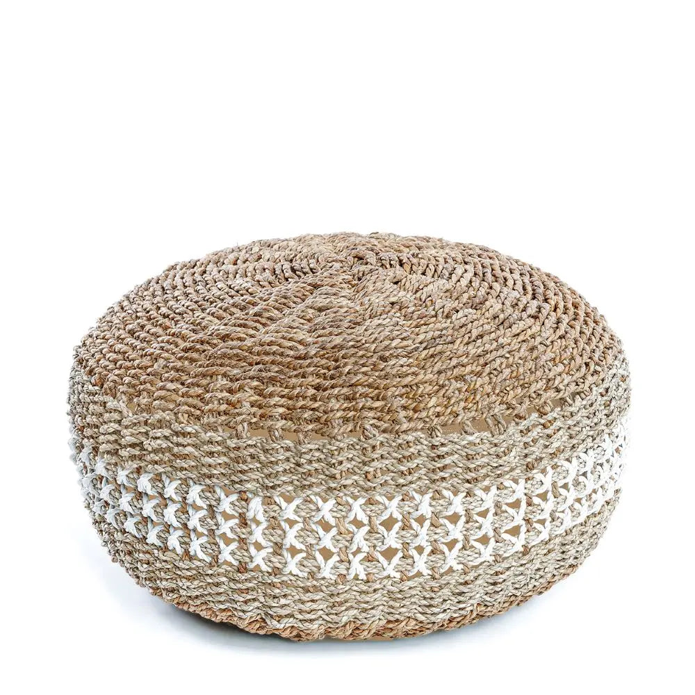 Pouf Jonc de Mer Macramé - Coussin Dorsey