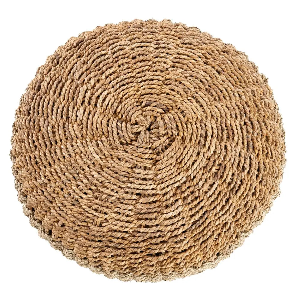 Pouf Jonc de Mer Macramé - Coussin Dorsey