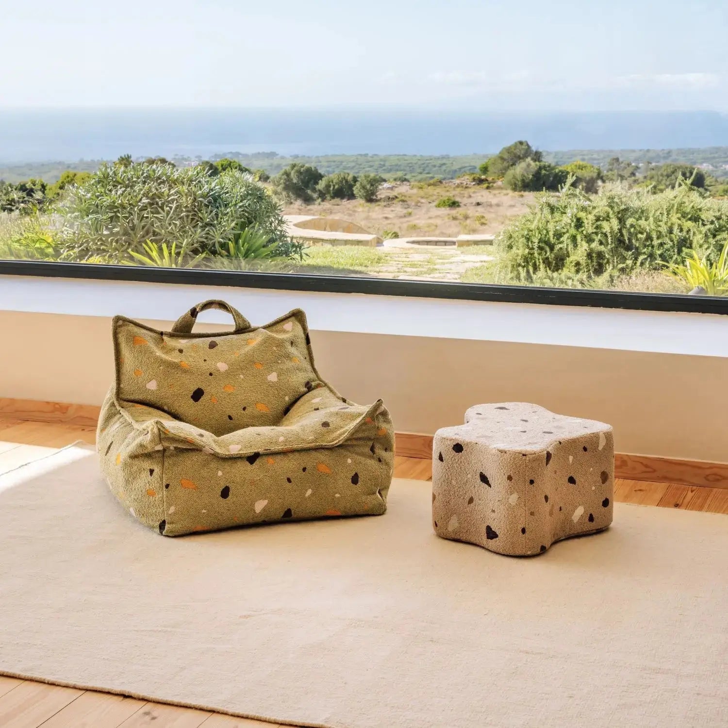 Pouf Poire Terrazzo Mousse Wigiwama