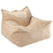Pouf Poire Velours Côtelé Beige