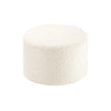 Pouf Rond Teddy Bouclette - Blanc