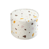 Pouf Rond Terrazzo - Blanc