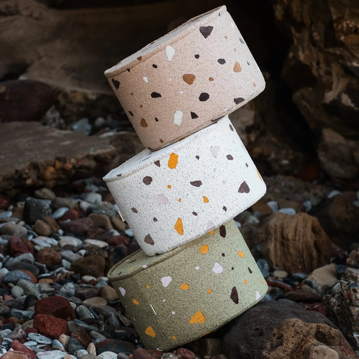 Pouf Rond Terrazzo Wigiwama