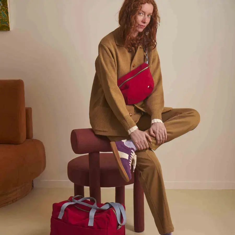 Sac Banane Déperlant Coton Bio - Iona Cherry La Cerise sur le Gâteau