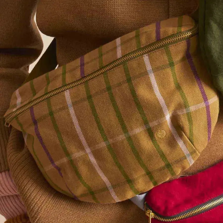 Sac Banane Déperlant Coton Bio - Scotty Marron La Cerise sur le Gâteau