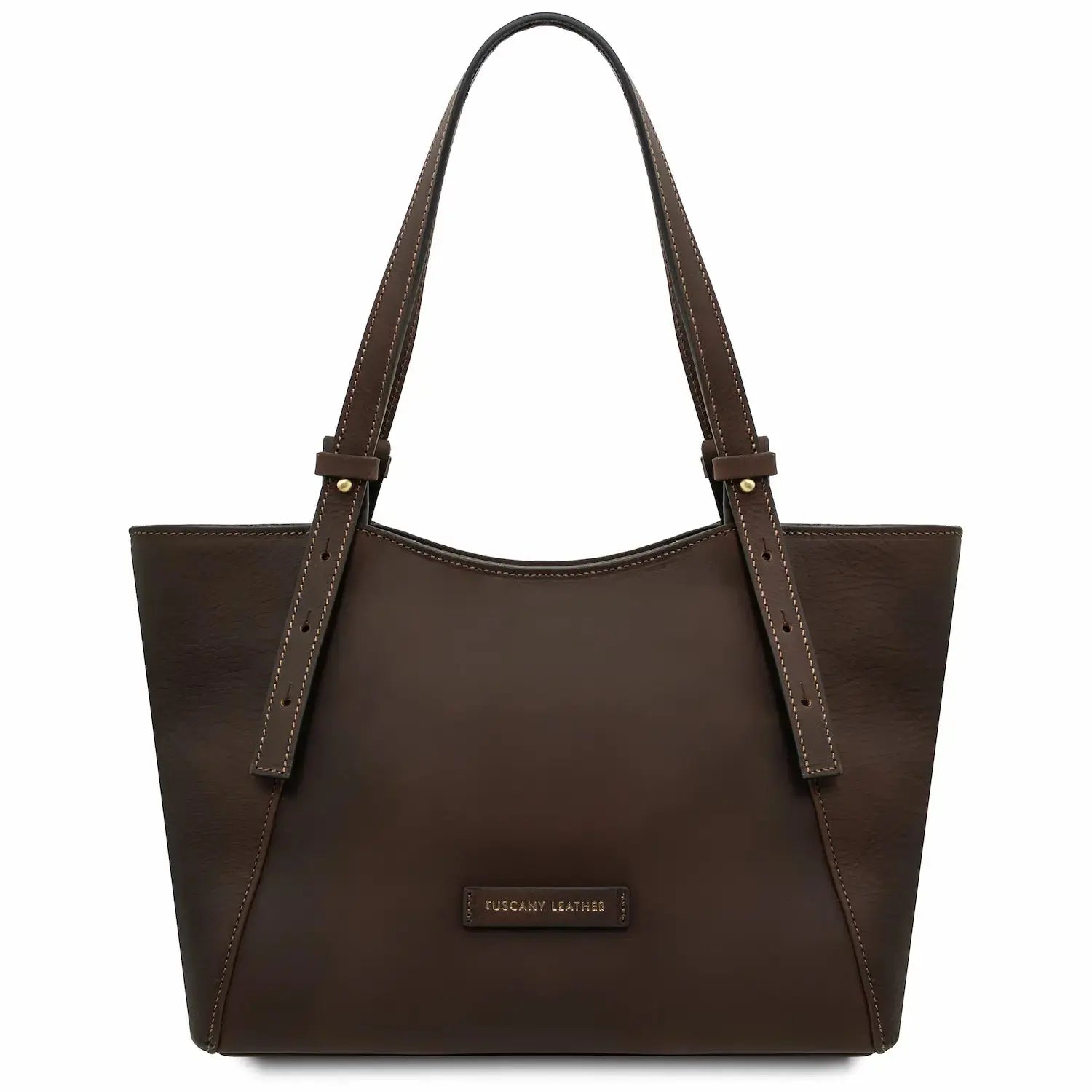 Sac Bandoulière en Cuir - Libra TL142562 - marron foncé - Tuscany Leather