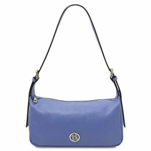 Sac Bandoulière en Cuir Souple - Miranda TL142467 - bleu - Tuscany Leather