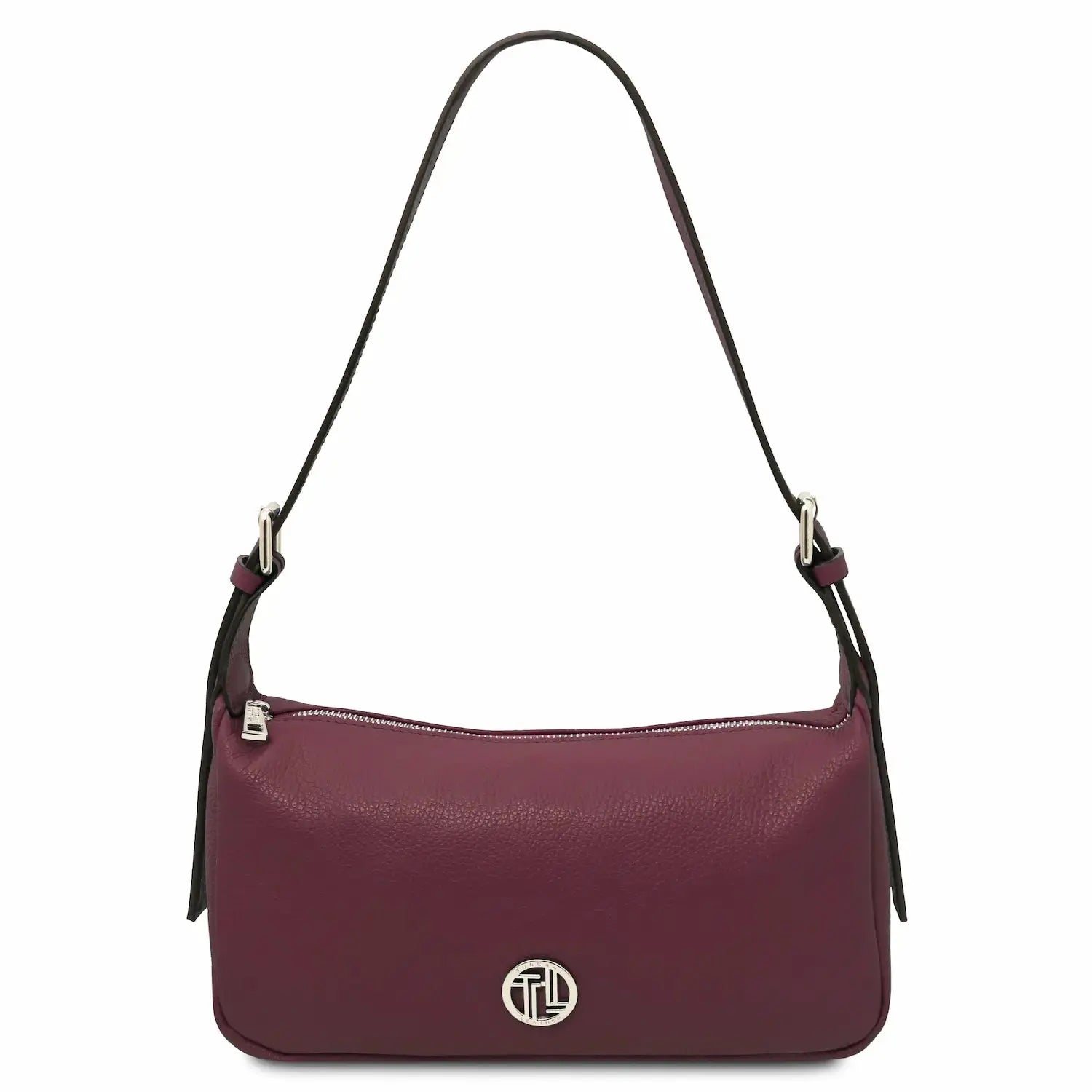 Sac Bandoulière en Cuir Souple - Miranda TL142467 - bordeaux - Tuscany Leather