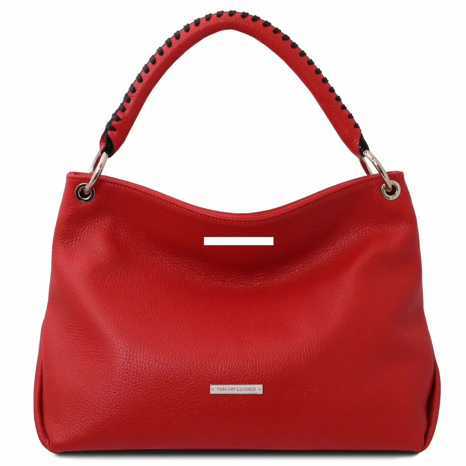 Sac Bandoulière en Cuir Souple - TL Bag TL142087 - rouge lipstick - personnalisation - Tuscany Leather