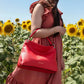 Sac Bandoulière en Cuir Souple - TL Bag TL142087 - rouge lipstick - Tuscany Leather