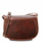 Sac bandoulière en cuir Isabella marron TL9031 Tuscany Leather