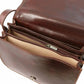 Sac bandoulière en cuir Isabella TL9031  - marron trois compartiments - Tuscany Leather