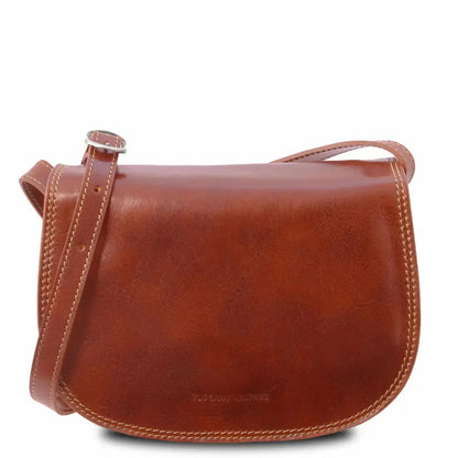 Sac bandouliere en cuir Isabella TL9031, miel - Tuscany Leather