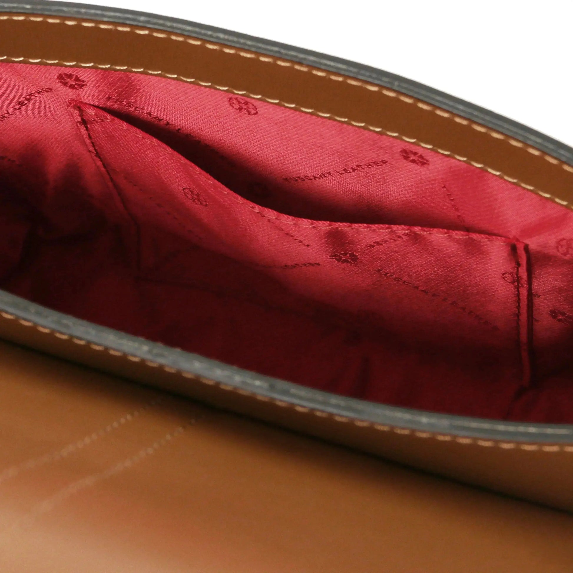 Sac bandoulière en cuir Nausica TL141598 - Cognac - Tuscany Leather