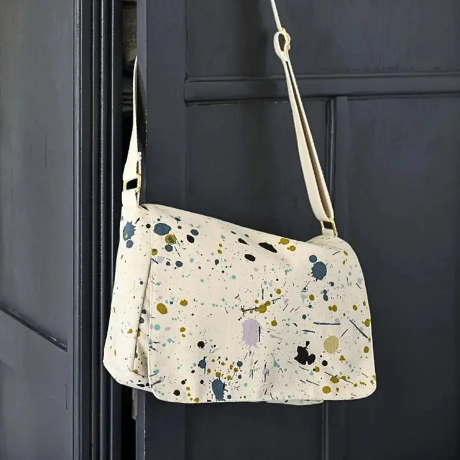 Sac Besace Multicolore en coton bio - Iona Brigitte La Cerise sur le Gâteau