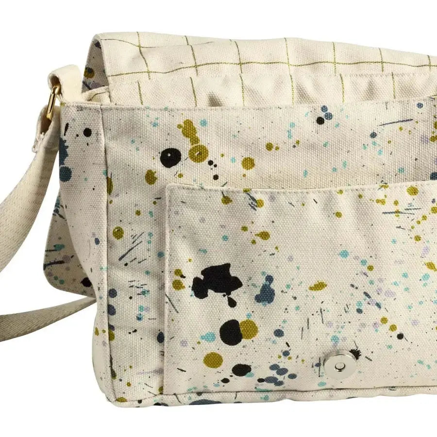 Sac Besace Multicolore en coton bio - Iona Brigitte La Cerise sur le Gâteau