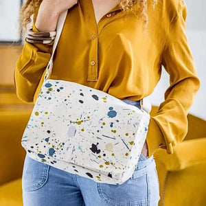 Sac Besace Multicolore en coton bio - Iona Brigitte La Cerise sur le Gâteau