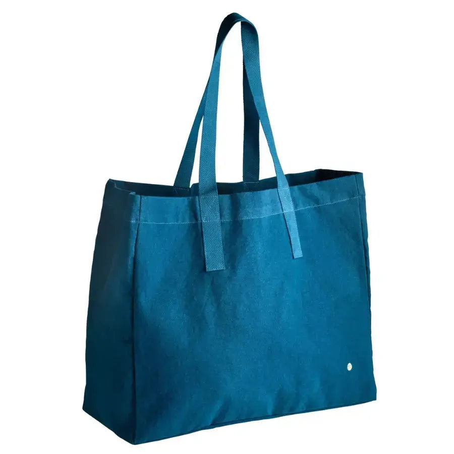 Sac Cabas Bleu en Coton Bio Iona Orage La Cerise sur le Gâteau