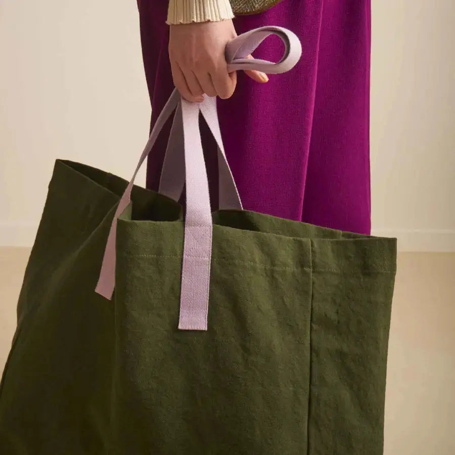 Sac Cabas Iona Kale - Coton bio déperlant La Cerise sur le Gâteau