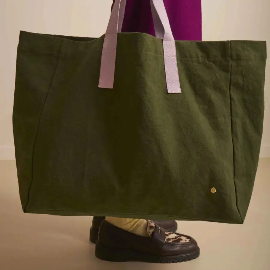 Sac Cabas Iona Kale - Coton bio déperlant La Cerise sur le Gâteau
