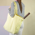 Sac Cabas Jaune Iona Sunshine en Coton Bio La Cerise sur le Gâteau