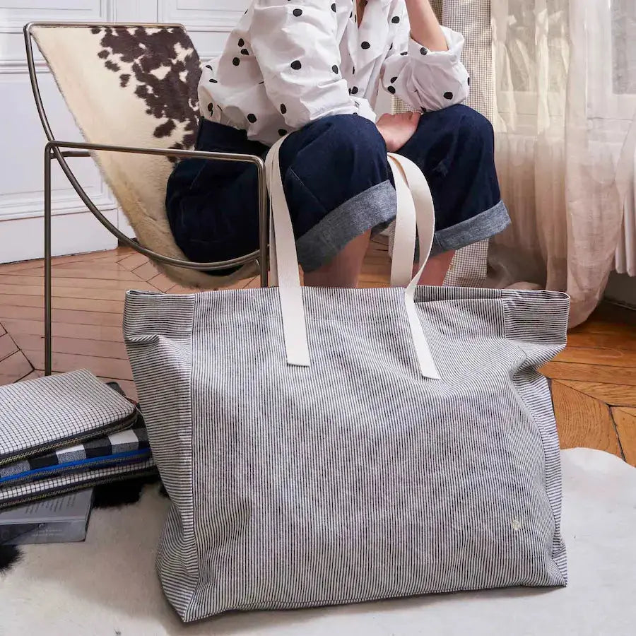 Sac Cabas en Coton Bio - Finette Caviar La Cerise sur le Gâteau