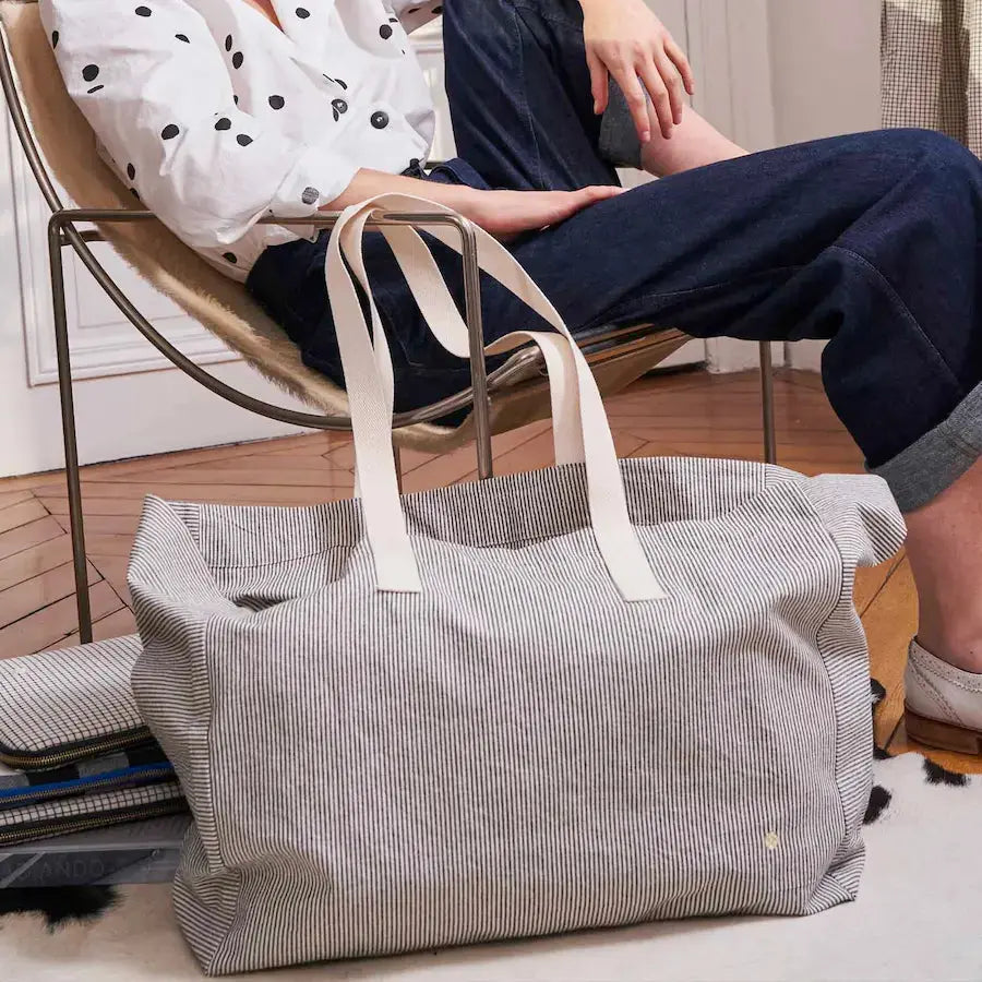 Sac Cabas en Coton Bio - Finette Caviar La Cerise sur le Gâteau