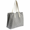 Sac Cabas Coton Bio - Finette Caviar - Blanc et gris