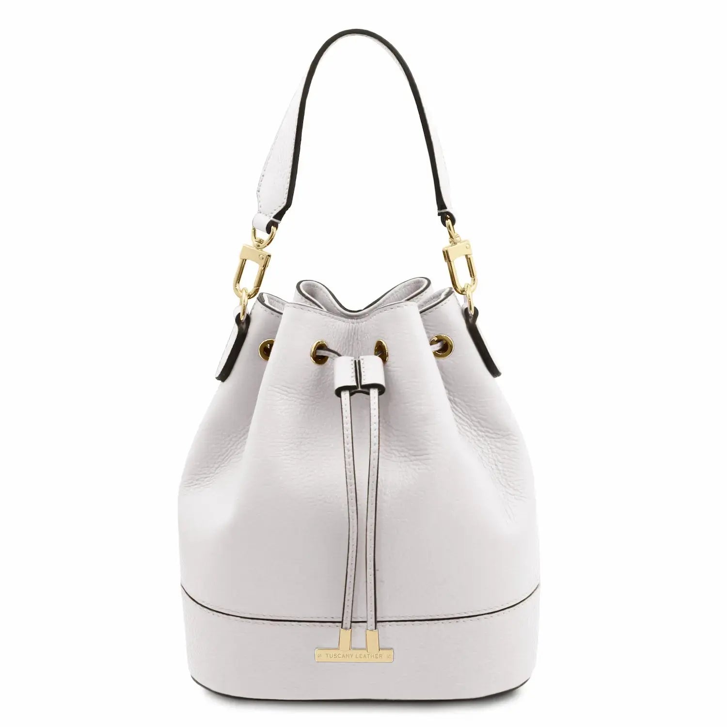 Sac Seau Pour Femme en Cuir - TL Bag TL142146 - blanc - Tuscany Leather