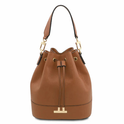 Sac Seau Pour Femme en Cuir - TL Bag TL142146 - cognac - Tuscany Leather