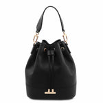 Sac Seau Pour Femme en Cuir - TL Bag TL142146 - noir - Tuscany Leather