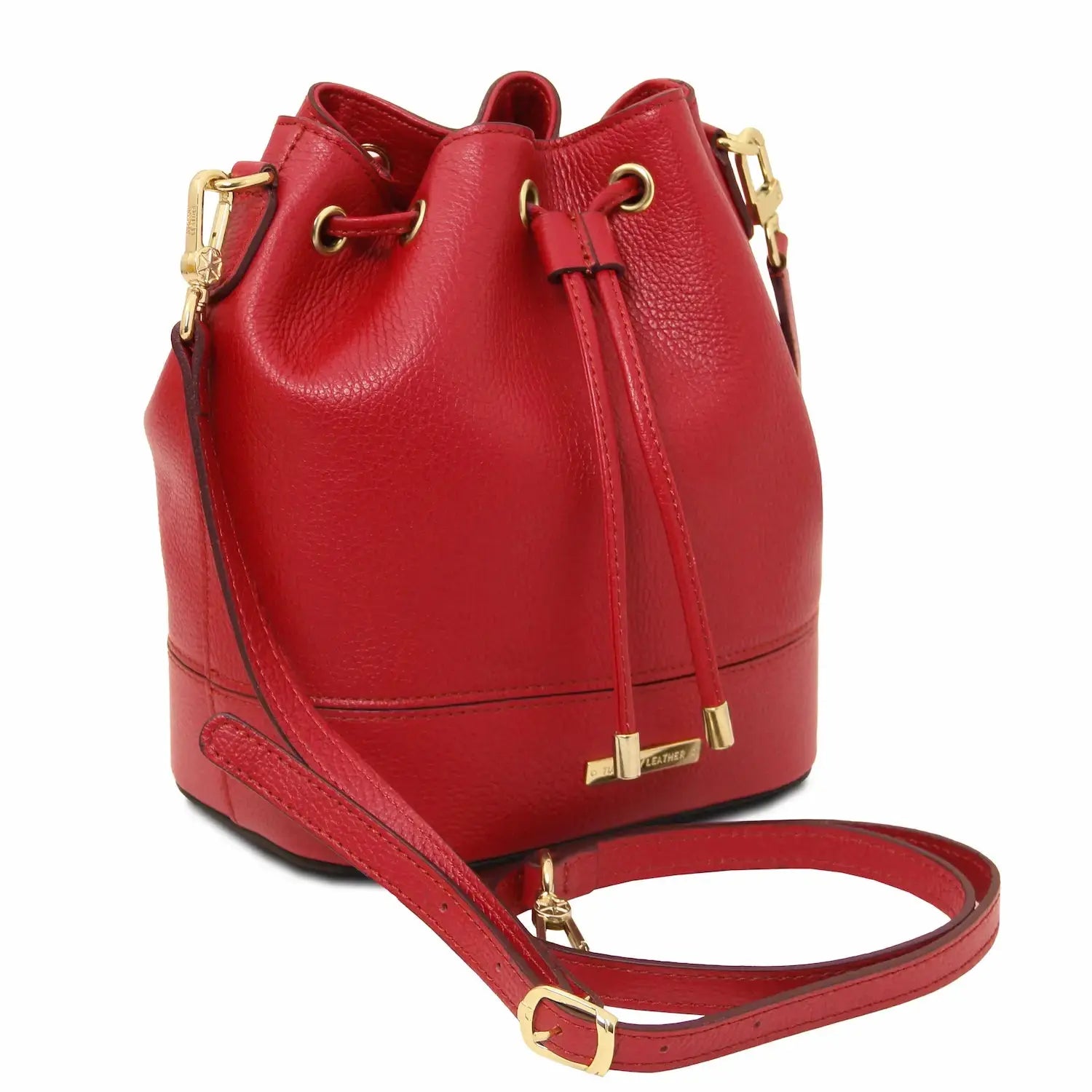 Sac Seau Pour Femme en Cuir - TL Bag TL142146 - rouge lipstick - Tuscany Leather