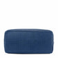 sac shopping en cuir imprime tressé bleu foncé - tl keyluck tl141573 - Tuscany Leather