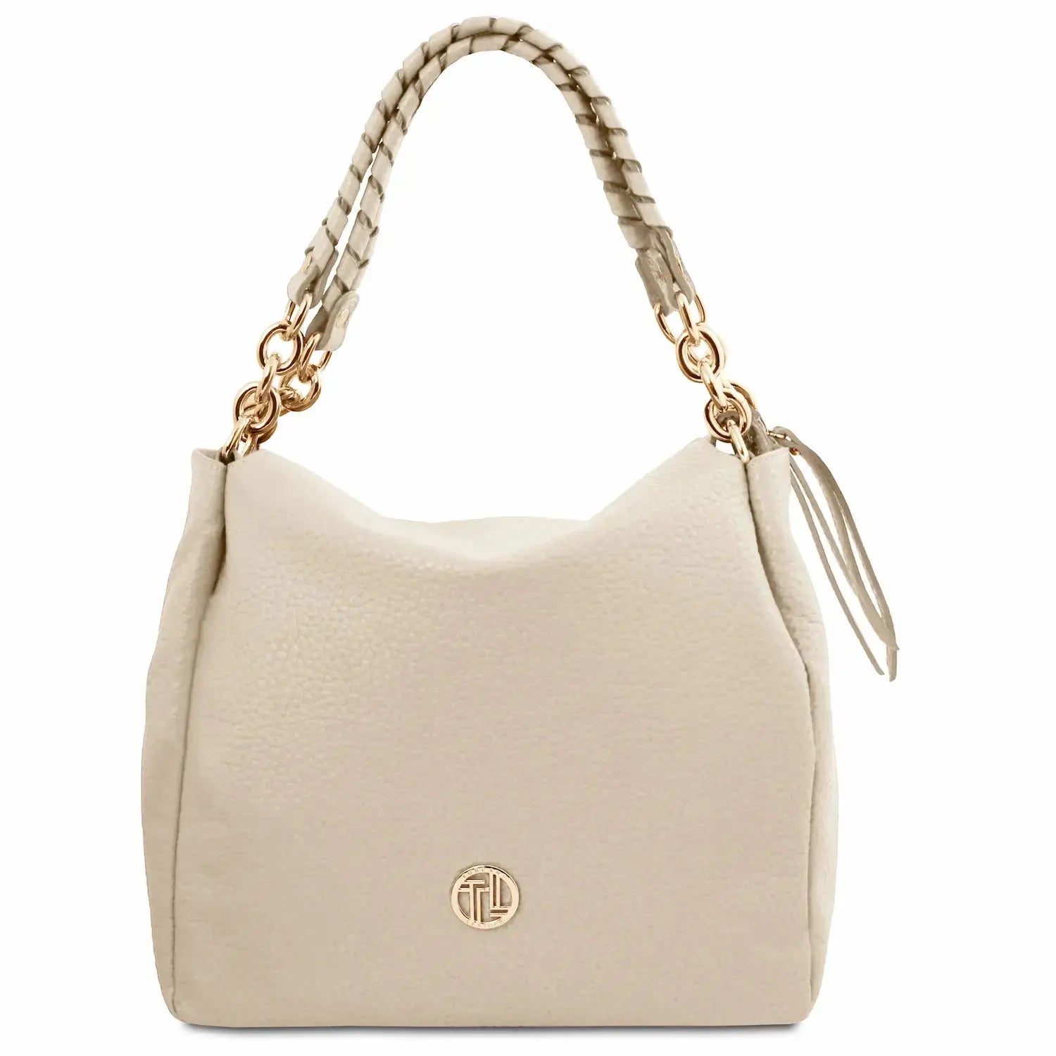 Sac Shopping en Cuir Souple - Amy TL142385 - beige - Tuscany Leather