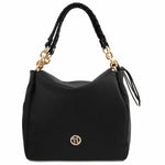 Sac Shopping en Cuir Souple - Amy TL142385 - noir - Tuscany Leather