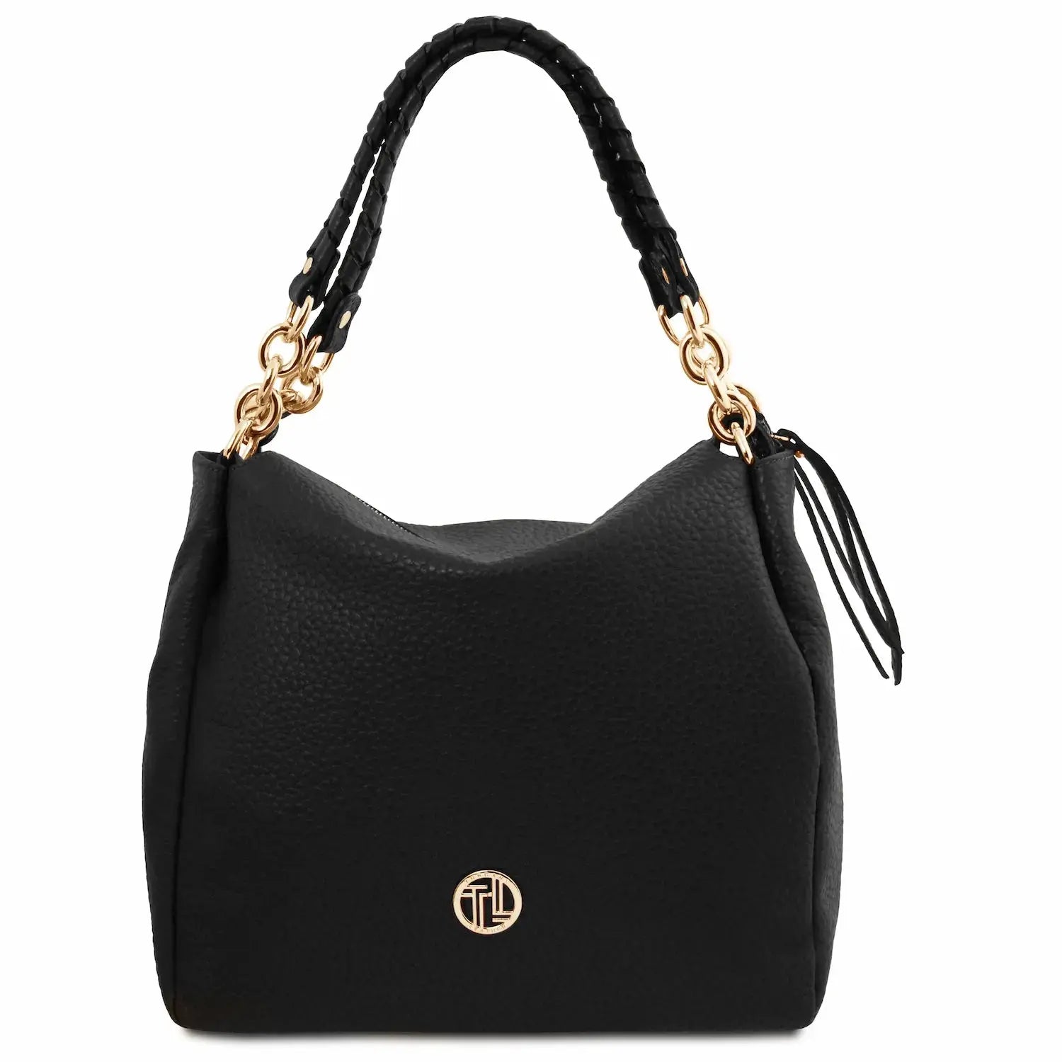 Sac Shopping en Cuir Souple - Amy TL142385 - noir - Tuscany Leather