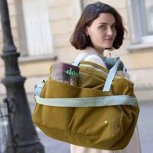 Sac Voyage Coton Bio Iona Nuts 30x42x20 La Cerise sur le Gâteau