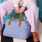 Sac Week-end Coton Bio Bleu - Iona Bluetiful 40x65 cm