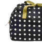 Sac Week-end Noir Pois Blancs - Mia Caviar - Coton Bio La Cerise sur le Gâteau