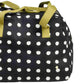 Sac Week-end Noir Pois Blancs - Mia Caviar - Coton Bio La Cerise sur le Gâteau
